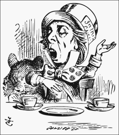The Hatter, illustrated by John Tenniel 1865
